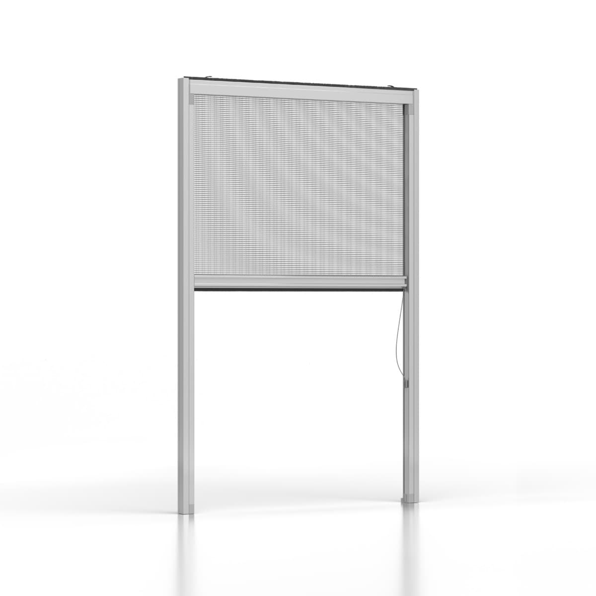 SILVER.09. Zanzariera a rullo verticale con frizione e guide autoregolanti